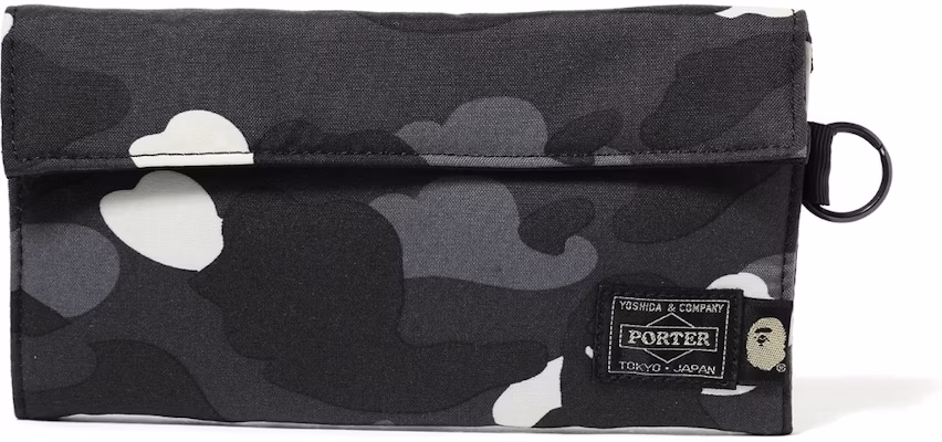 BAPE Porter City Camo Long Wallet Black Buy BAPE Porter City Camo Long Wallet Black