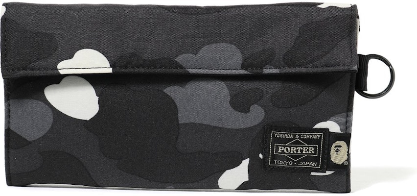 BAPE Porter City Camo Long Wallet Black Lookbook BAPE Porter City Camo Long Wallet Black