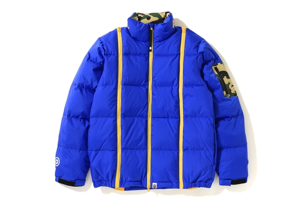 いラインアップ BAPE Buy Wide Novelship - Blue Jacket Down Zip ジャケット・アウター