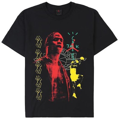 Travis Scott MJ 1 Tee Black Buy Travis Scott MJ 1 Tee Black