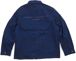 Mantel Kerja Kanvas Cetak Navy Supreme x Comme des Garçons SHIRT Order Mantel Kerja Kanvas Cetak Navy Supreme x Comme des Garçons SHIRT