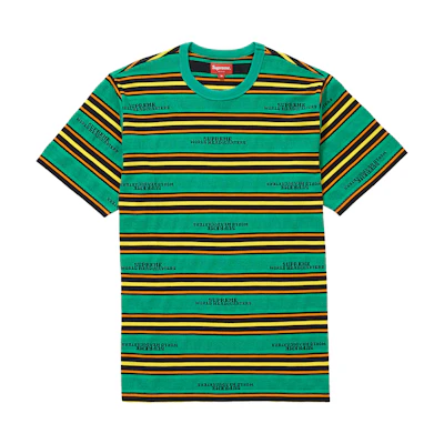 Supreme HQ Stripe SS Top Green