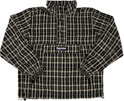 Supreme Nylon Plaid Pullover Biege