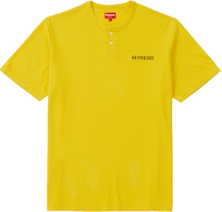 Supreme Pique SS Henley Kuning Buy Supreme Pique SS Henley Kuning
