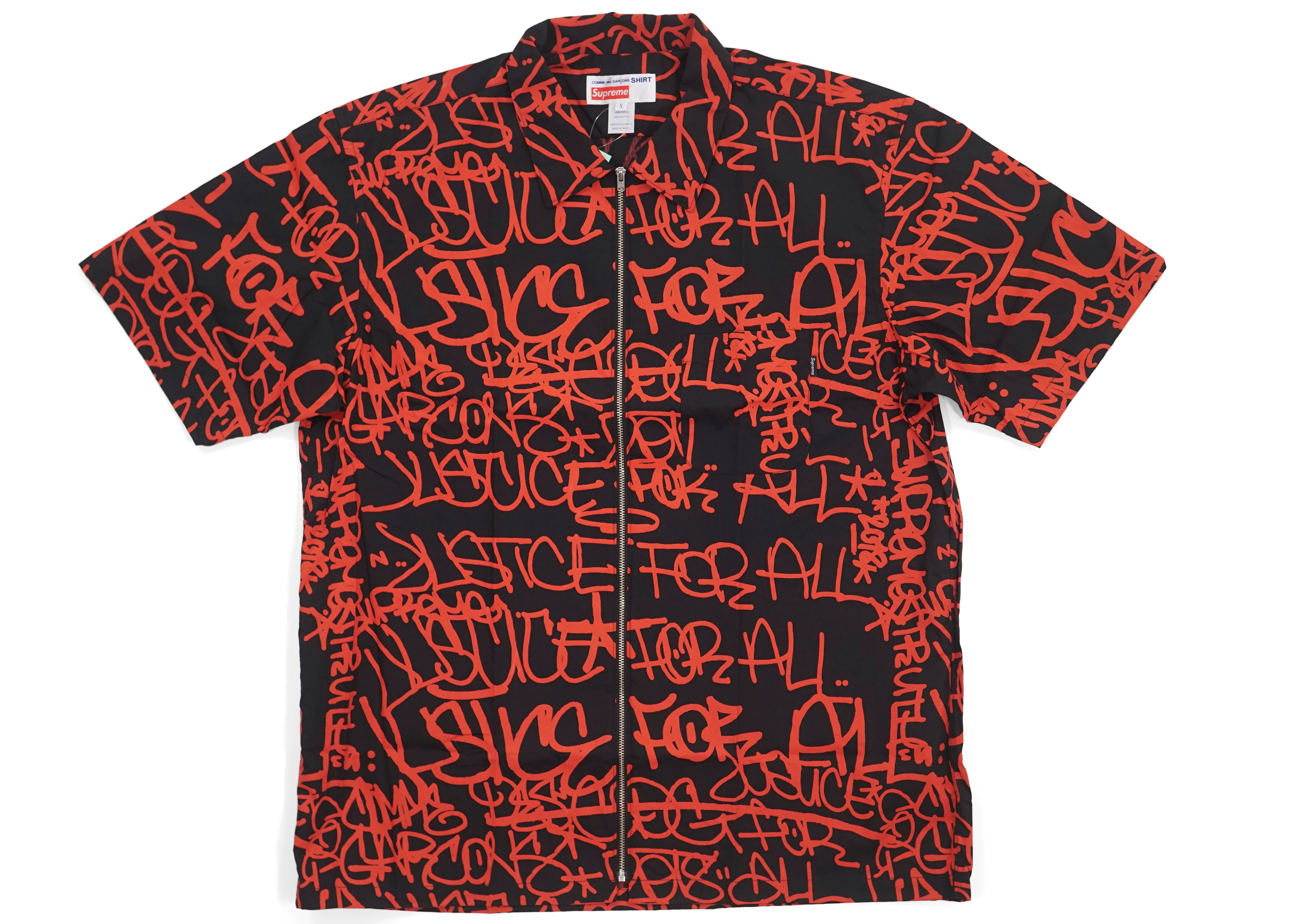 Supreme x Comme des Garçons Shirt Graphic SS Shirt Black - Novelship