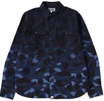 BAPE Color Camo Gradation Shirt Blue BAPE Color Camo Gradation Shirt Blue