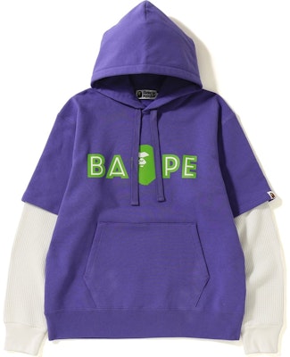 Sudadera con Capucha BAPE Layered Mad Face Ancha Morada. Buy Sudadera con Capucha BAPE Layered Mad Face Ancha Morada.