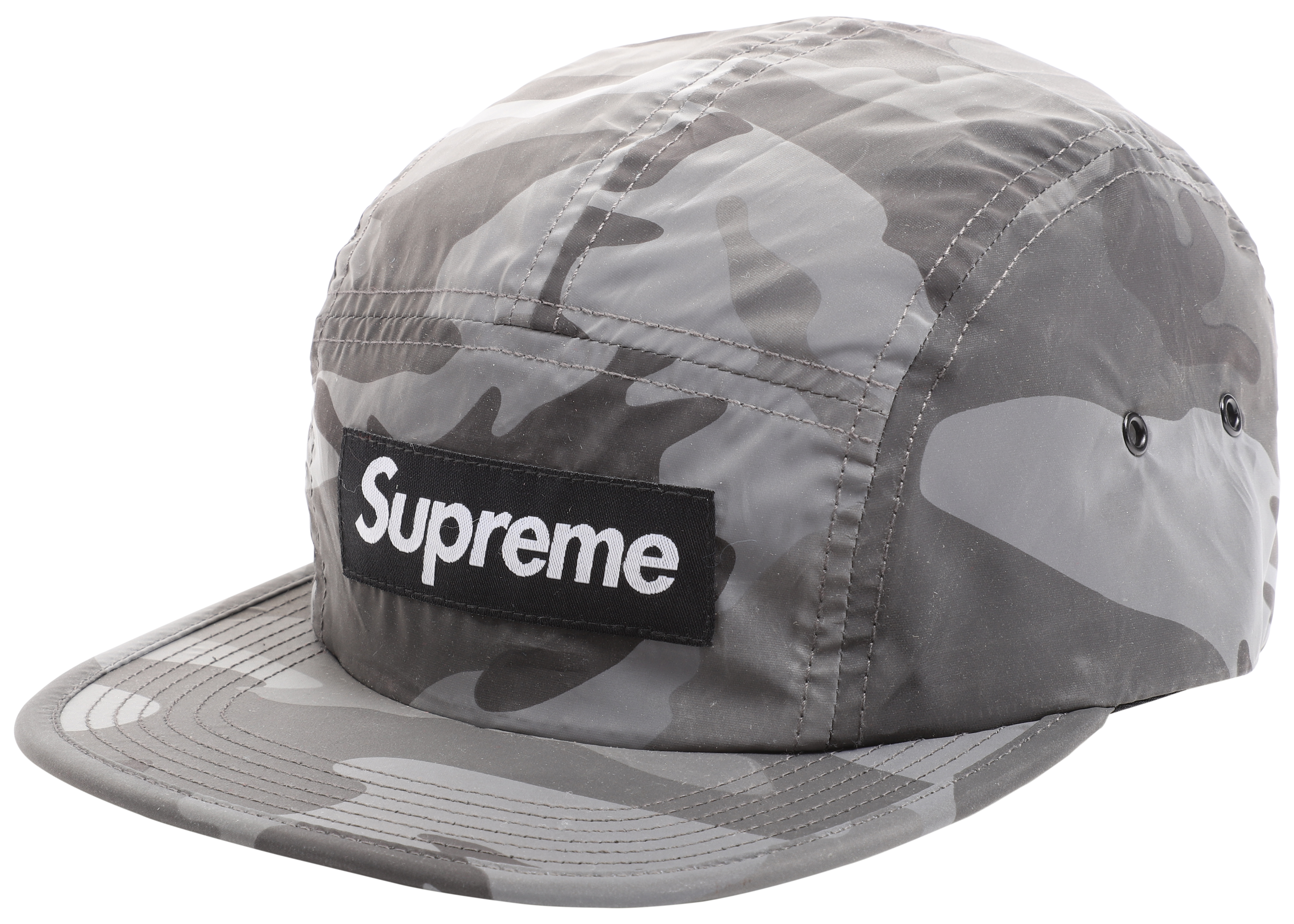 Supreme reflective camo camp cap sale