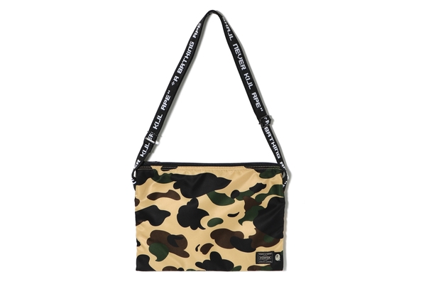 BAPE Porter 1st Camo Sacoche Yellow Novelship