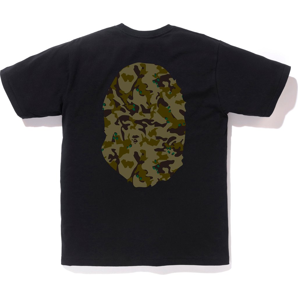 BAPE Desert Camo Big Ape Head Tee Black Green 圖 2