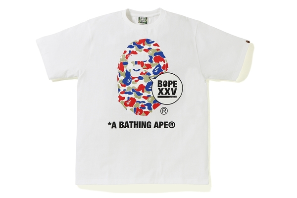 Buy BAPE曼谷XXV猿人头T恤 白色