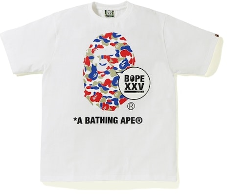 BAPE曼谷XXV猿人头T恤 白色 Buy BAPE曼谷XXV猿人头T恤 白色