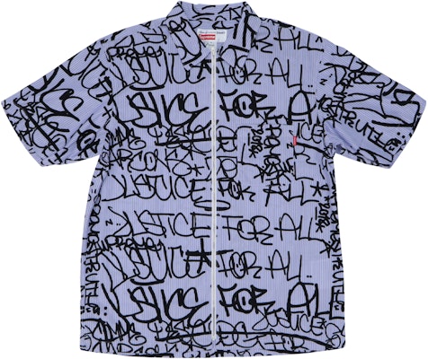 Supreme x Comme des Garçons Shirt 圖案短袖襯衫 藍色條紋 Buy Supreme x Comme des Garçons Shirt 圖案短袖襯衫 藍色條紋