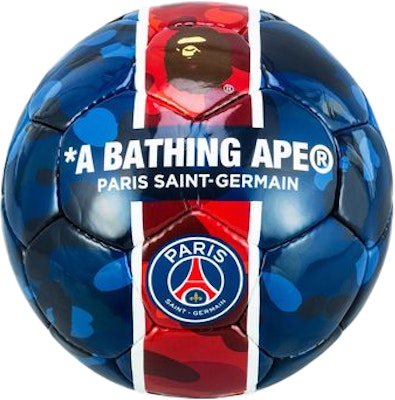 BAPE x Paris Saint-Germain Soccer Ball Blue Red Buy BAPE x Paris Saint-Germain Soccer Ball Blue Red