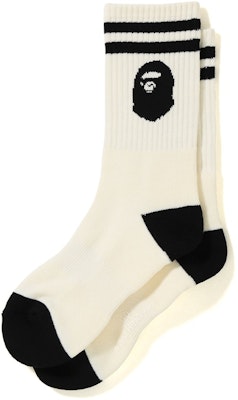 BAPE Ape Head Socks White Buy BAPE Ape Head Socks White