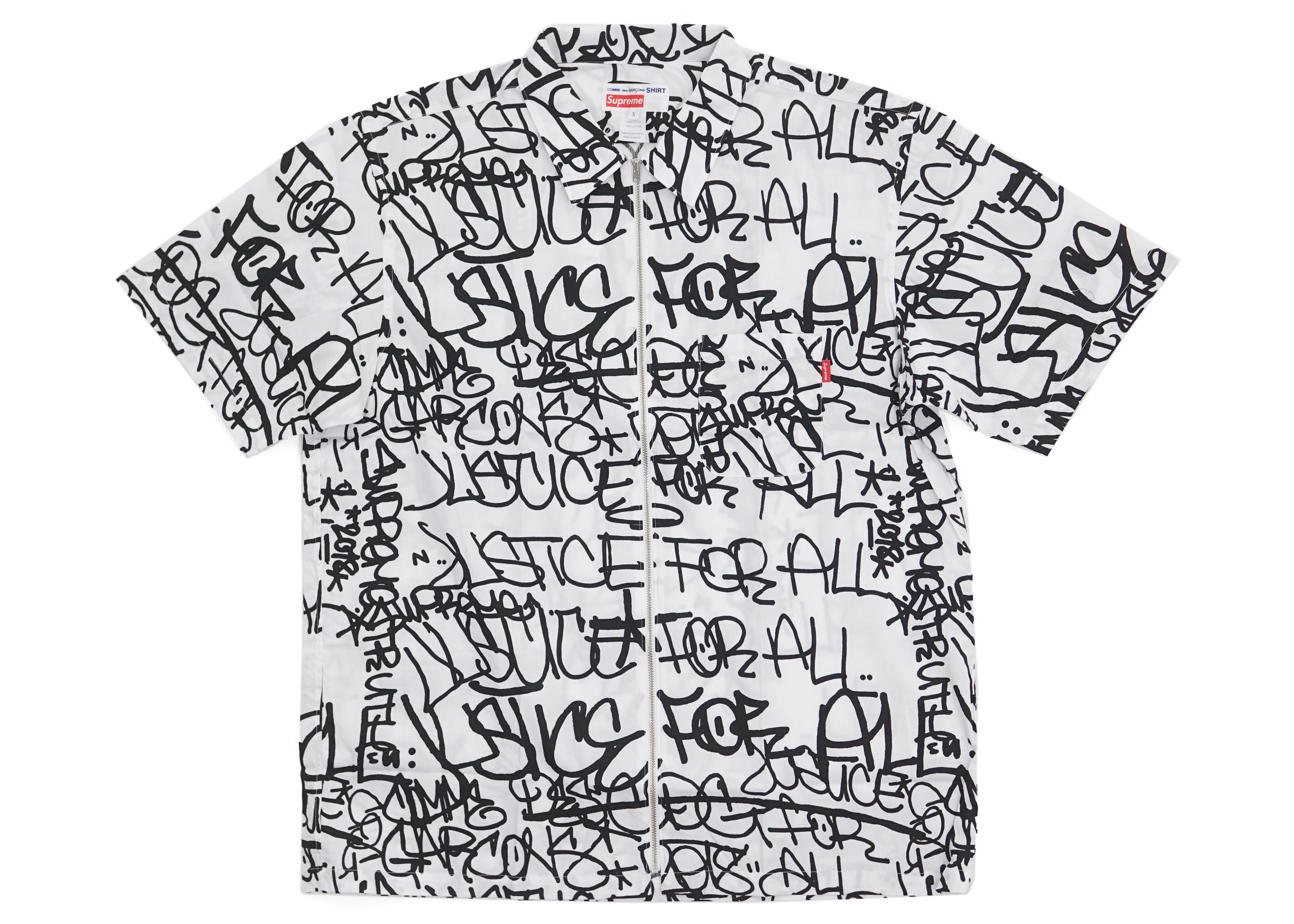 Supreme x Comme des Garçons Shirt Graphic SS Shirt White - Novelship