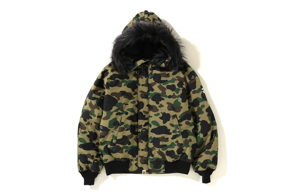 BAPE 1st Camo N 2B Down Jacket Green - Novelship