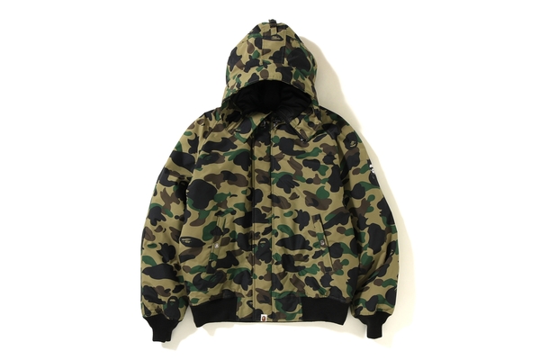 BAPE 1st Camo N 2B Down Jacket Green - Novelship