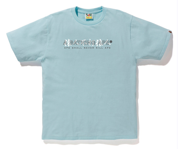 BAPE Kanji Logo Asnka Tee Light Blue