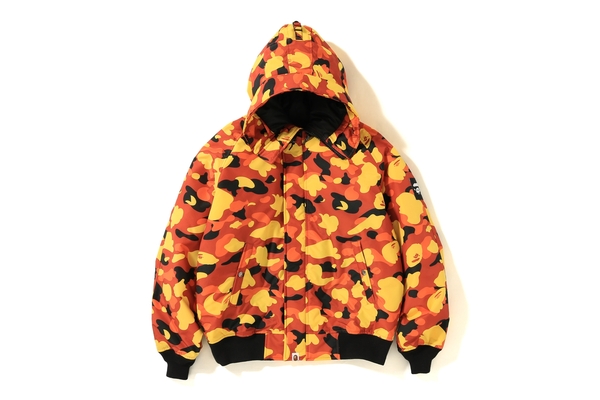 BAPE 1st Camo N 2B Down Jacket Orange - Novelship