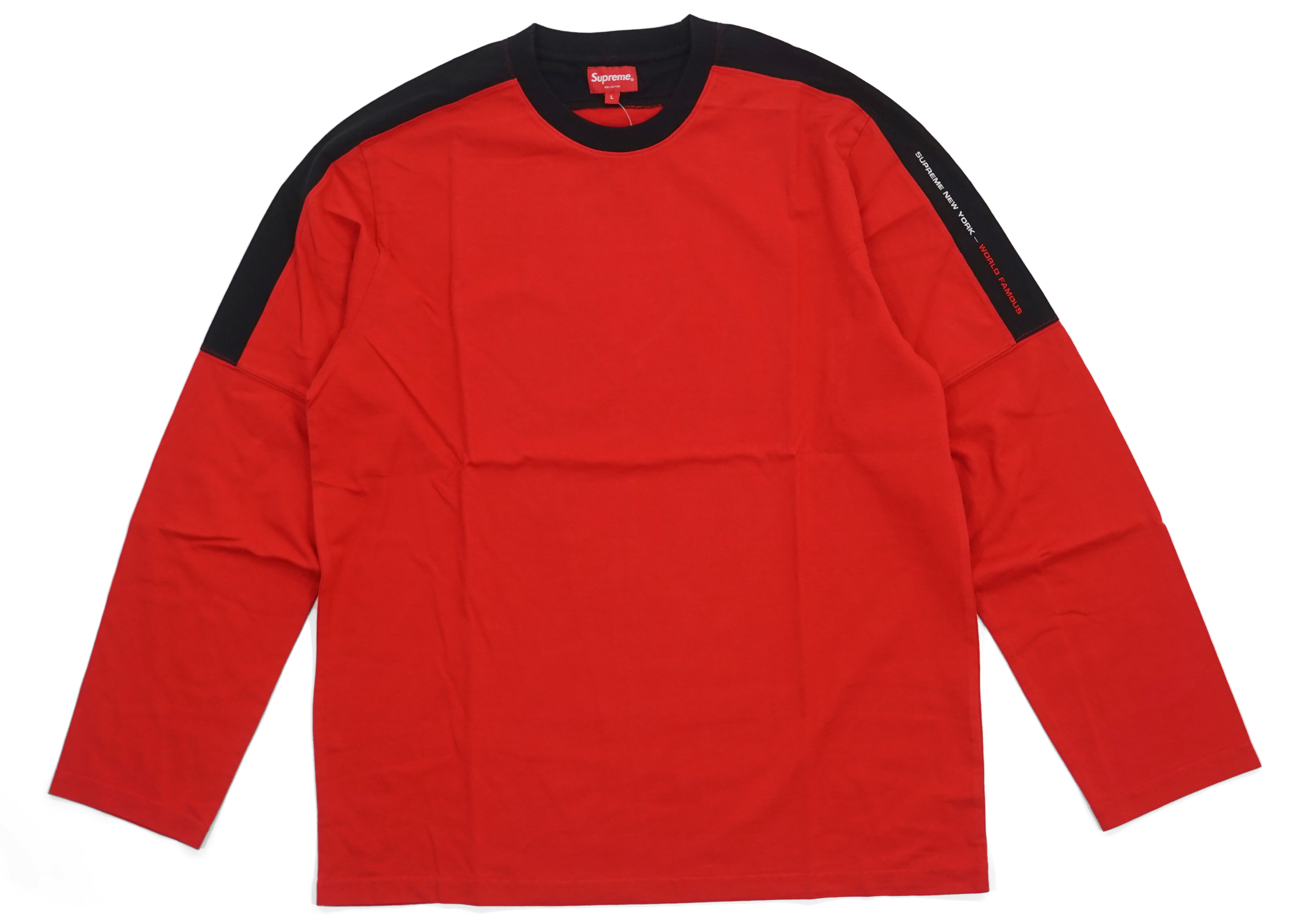 Supreme Paneled LS Top Red - Novelship