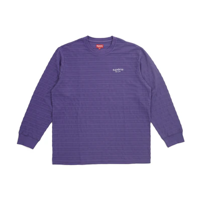 Supreme Rope Stripe LS Top Purple