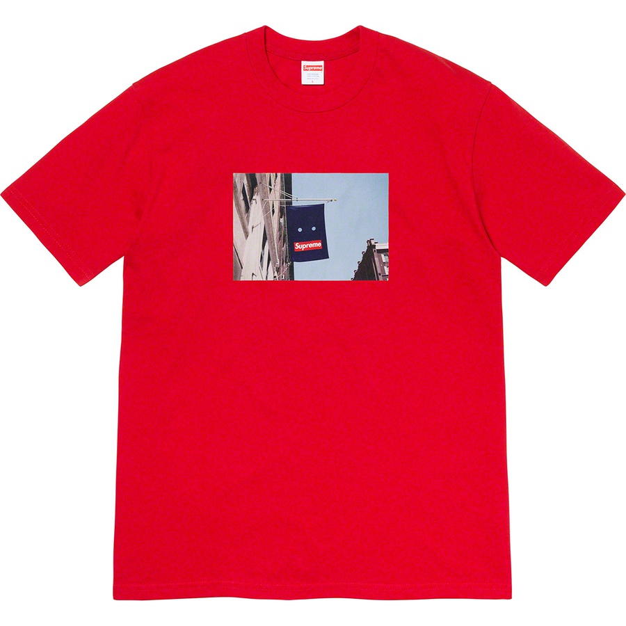 Supreme Banner Tee Red - Novelship