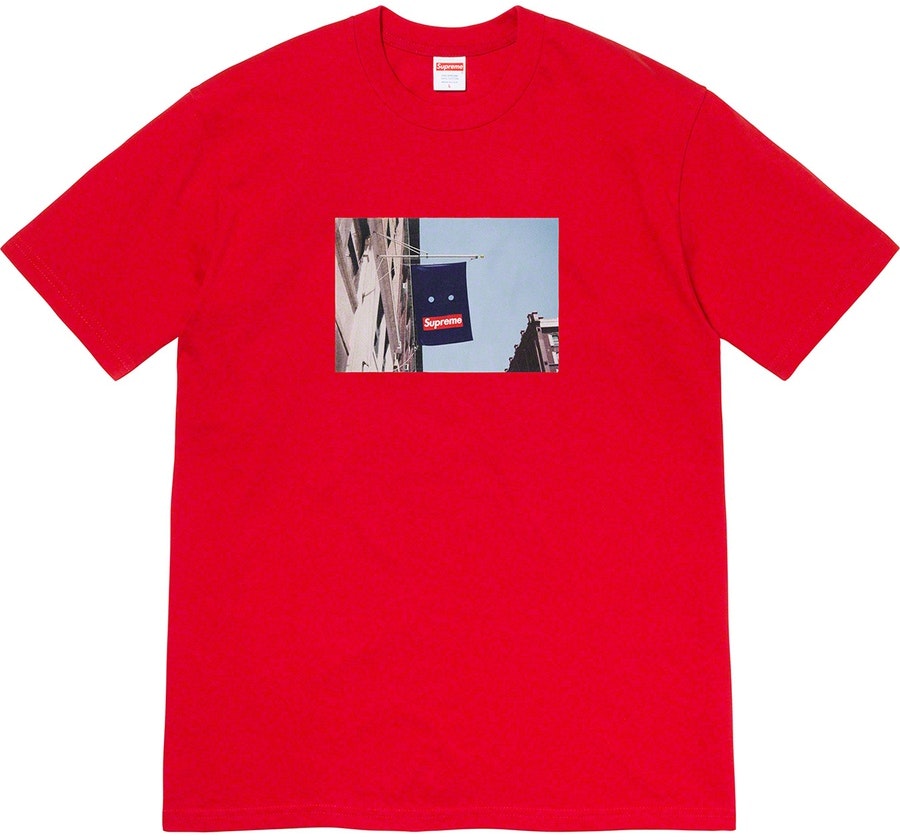 supreme-banner-tee-red