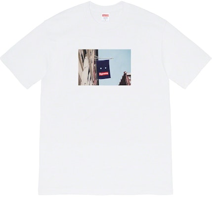 Supreme Banner Tee White Buy Supreme Banner Tee White
