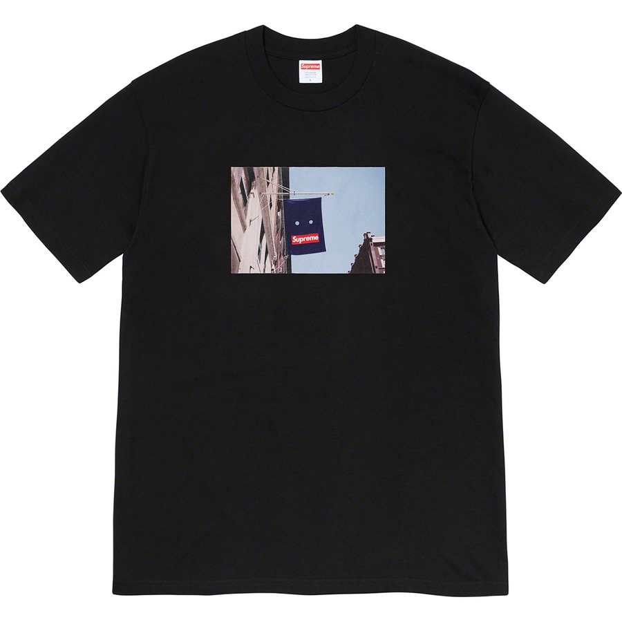 Supreme Banner Tee Black Novelship