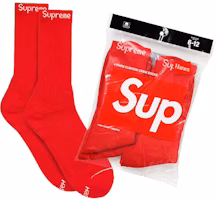 Supreme Hanes Socks (4 Pack) Red Supreme Hanes Socks (4 Pack) Red