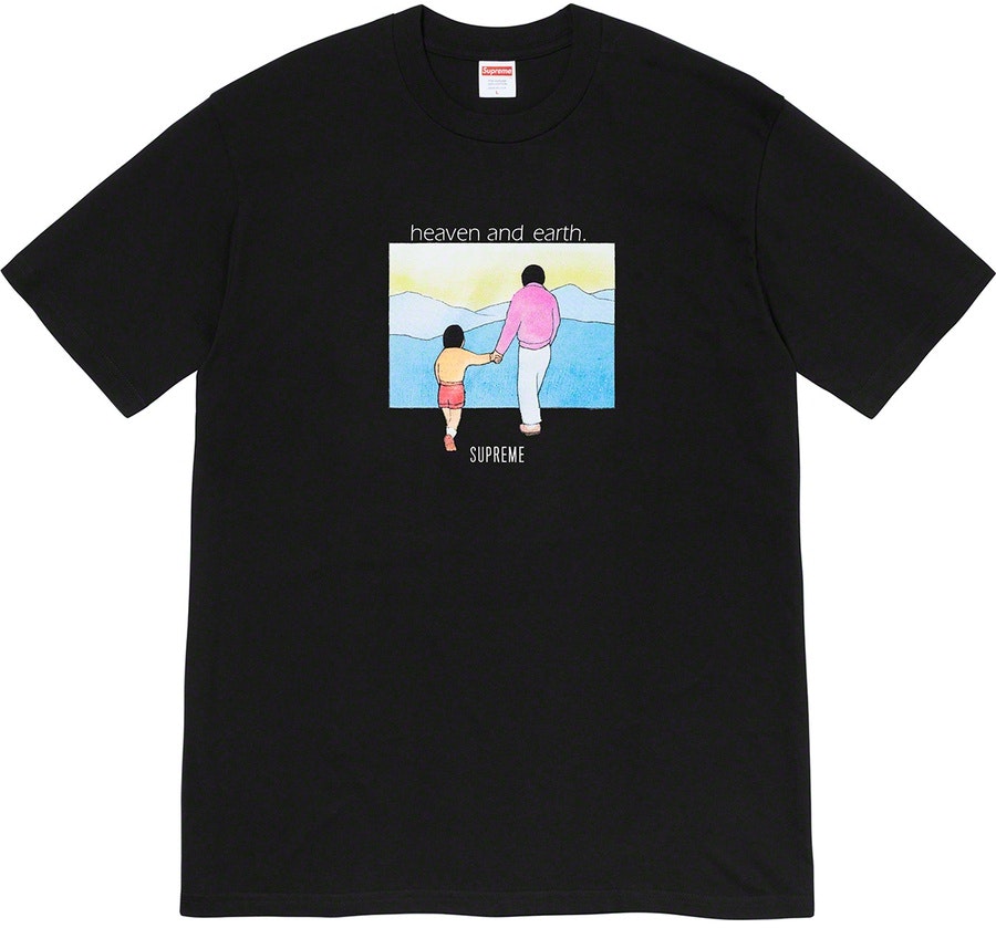 supreme-heaven-and-earth-tee-black