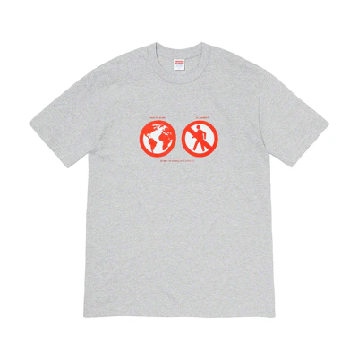 Supreme Save The Planet Tee Heather Grey