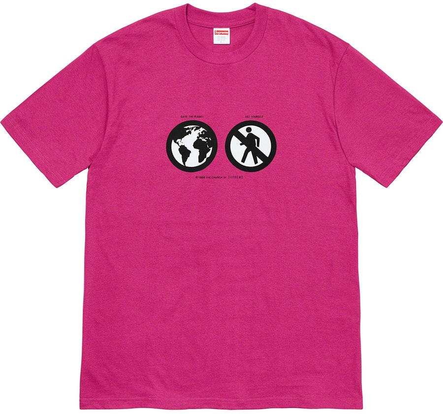 supreme-save-the-planet-tee-magenta