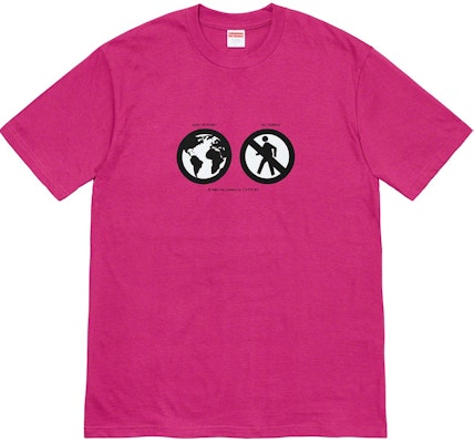 Supreme Save The Planet Tee Magenta Buy Supreme Save The Planet Tee Magenta