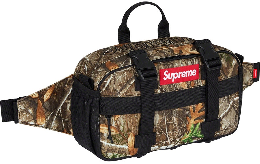 NWT Supreme Real Tree Camo Red Box Logo Backpack Bag FW19 Men's DS  AUTHENTIC