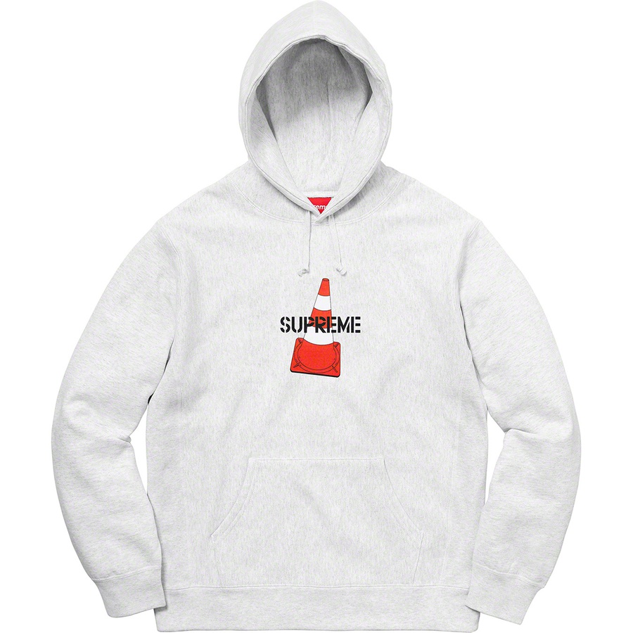 Supreme Cone Hooded Sweatshirt Ash Grey - Novelship