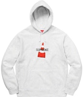 Supreme Cone Hooded Sweatshirt Ash Grey Supreme Cone Hooded Sweatshirt Ash Grey