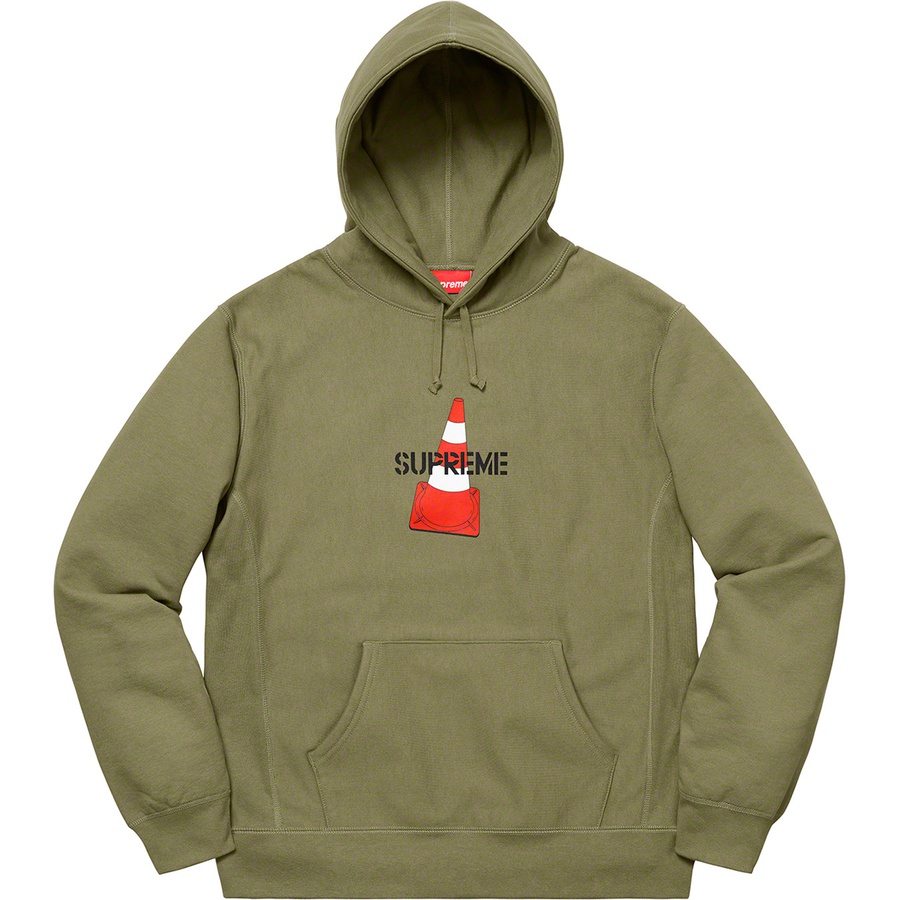 Supreme Cone Hooded Sweatshirt Light Olive