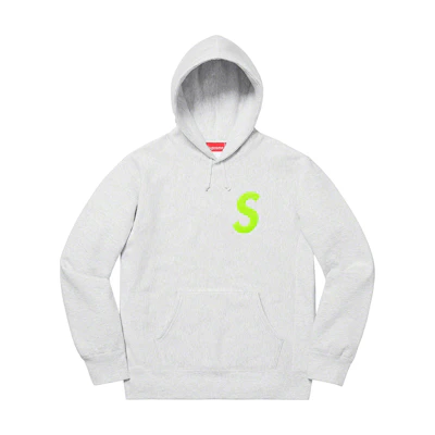 Supreme S Logo Hooded Sweatshirt (FW19) Ash Grey