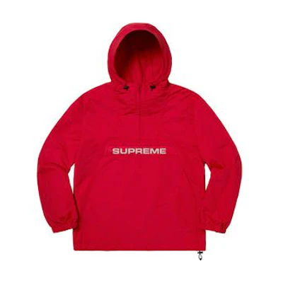 Supreme Heavy Nylon Anorak Red