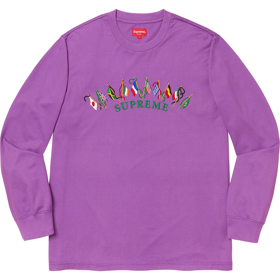 Supreme Flags L/S Top Violet - Novelship