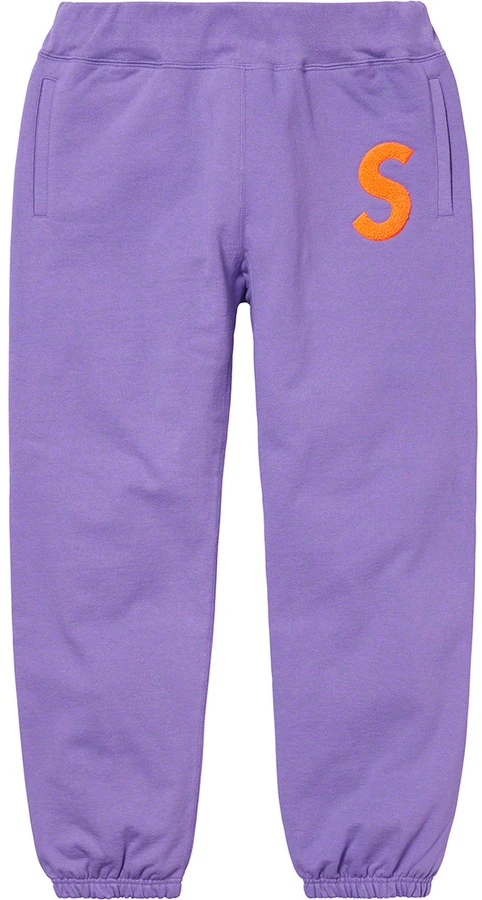 supreme-s-logo-sweatpant-light-violet
