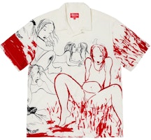 Supreme Rita Ackermann Rayon S/S Shirt White Supreme Rita Ackermann Rayon S/S Shirt White