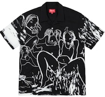 Supreme Rita Ackermann Rayon S/S Shirt Black Supreme Rita Ackermann Rayon S/S Shirt Black