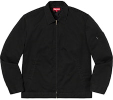 Supreme Cop Car Embroidered Work Jacket Black