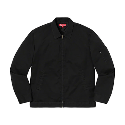 Supreme Cop Car Embroidered Work Jacket Black