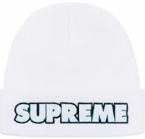 Supreme Outline Beanie White Supreme Outline Beanie White