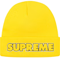 Supreme Outline Beanie Bright Yellow Supreme Outline Beanie Bright Yellow