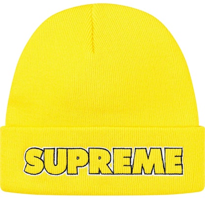 Supreme Outline Beanie Bright Yellow Buy Supreme Outline Beanie Bright Yellow